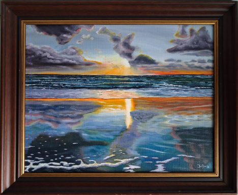 Schoorl aan zee zonsondergang