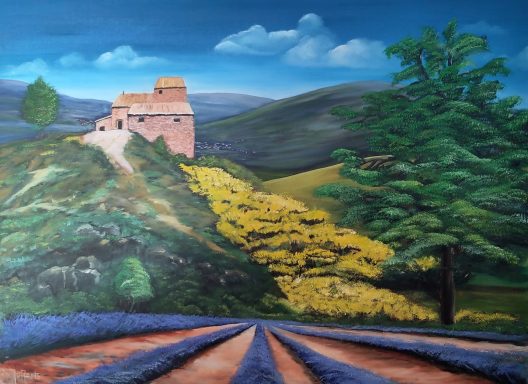 Frankrijk lavendelveld in de Vercors